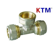 Brass Pipe Fitting - Female Tee -Laser or Overlap Tube, Multilayer Tube Fitting